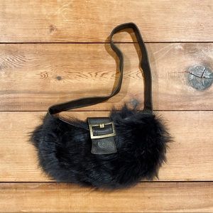 Overland Fur & Leather Purse Shoulder Bag